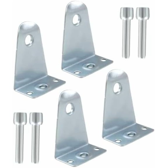 Metal Hold Down Brackets with Pins, 4pcs 2" Blinds Brackets Window Blinds Hold Down Brackets Blind Bottom Rail Holder Replacements for Horizontal Blinds and Windows Shades