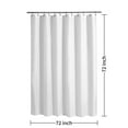 River Dream Waterproof Fabric Shower Curtain Liner with 3