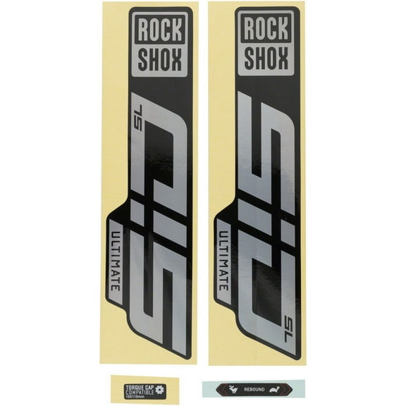 Rockshox Fork Decal Kit - SID SL Ultimate, 27.5"/29", Gloss Rainbow Foil/High Gloss Black