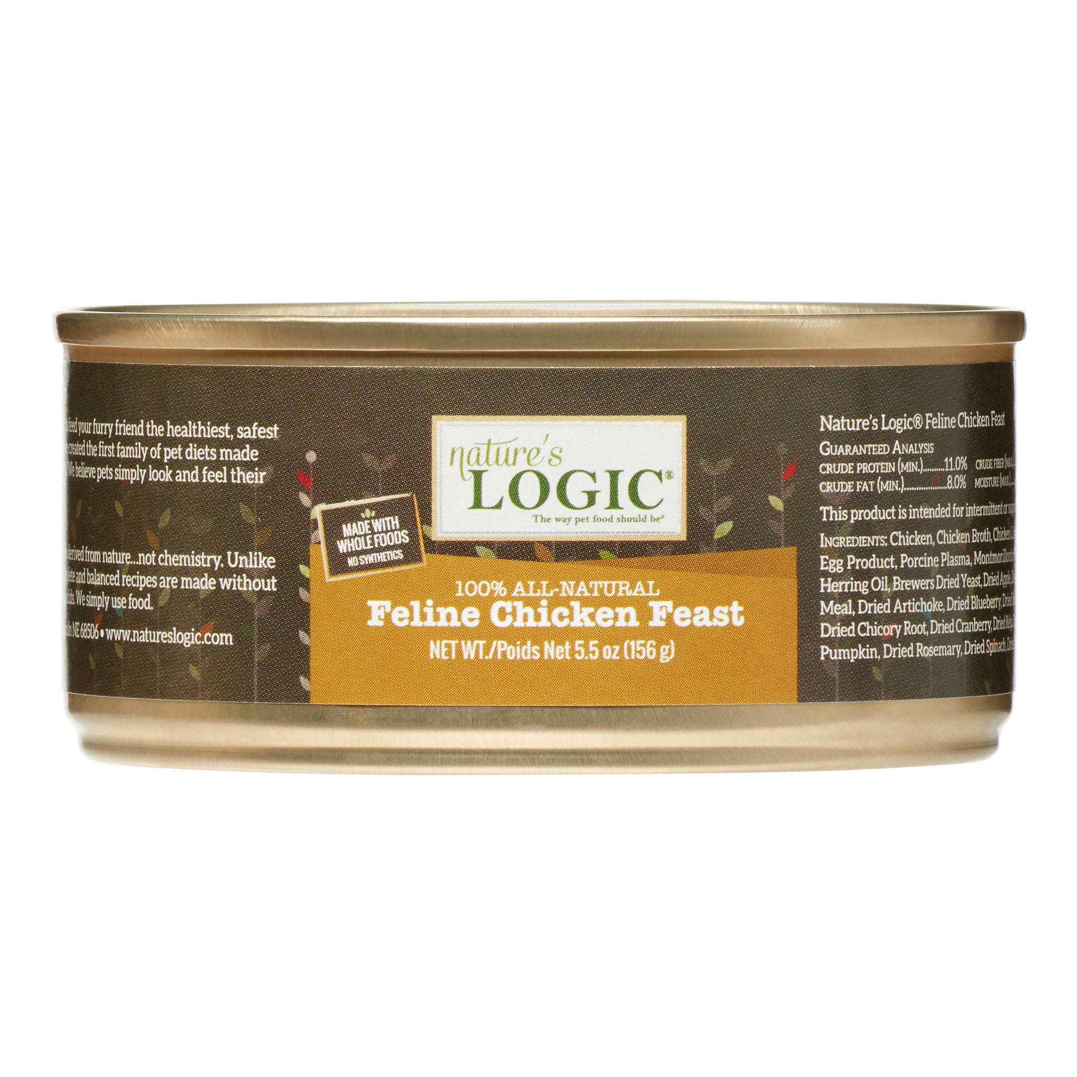 Nature's Logic GrainFree Chicken Feast Wet Cat Food, 5.5 oz