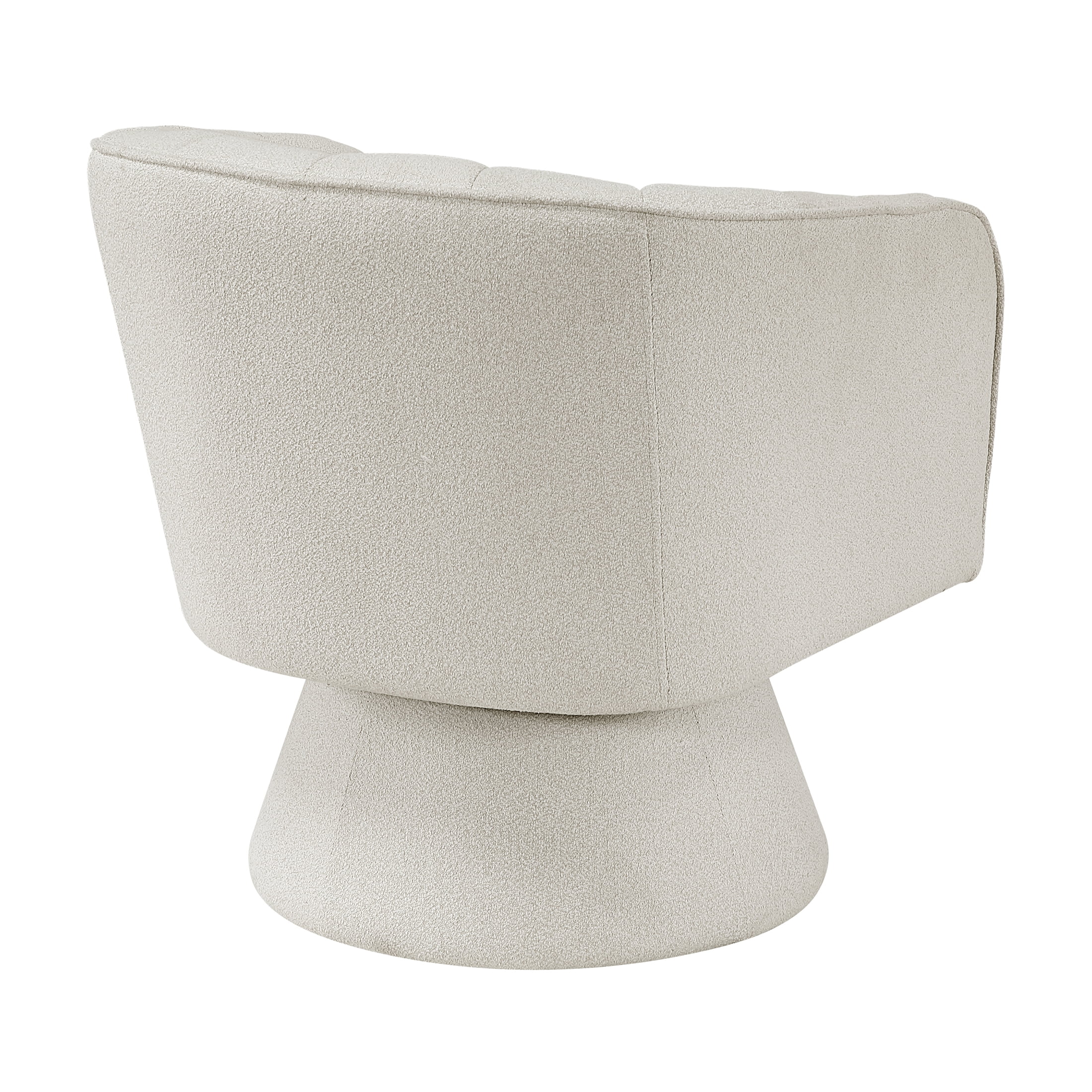 OakvillePark Liora Vale Boucle Swivel Barrel Chair, Beige