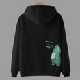 thumbnail image 6 of Dyfzdhu Couple Hoodies Men Cute Dinosaur Graphic Sweatshirt Long Sleeve Lined Pullover Top, 6 of 9