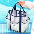 thumbnail image 3 of Travel Beach Tote Bag with Multi Pockets, Waterproof Mesh Beach Bags, Large Capacity Handheld Cosmetic Zipper Pouch, 3 of 5