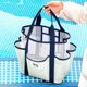 thumbnail image 3 of Travel Beach Tote Bag with Multi Pockets, Waterproof Mesh Beach Bags, Large Capacity Handheld Cosmetic Zipper Pouch, 3 of 5