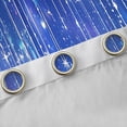 thumbnail image 4 of jejeloiu Glitter Print Striped Blackout Curtains Set of 2 (52x84 Each),Abstract Ombre Window Curtains,Blue Galaxy Starry Night Curtains and Drapes For Boys Kids,Breathable Home Decor, 4 of 6