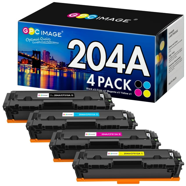 Cartucho de tóner GPC Image compatible con HP 204A (paquete de 4)