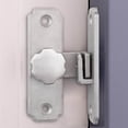 thumbnail image 4 of serony Barn Sliding Door Latch Lock Door Stainless Rustic Decoration Hardware Rustic Decoration Steel Sliding with Mounting Screws for Garage Argent, 4 of 9