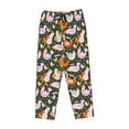 thumbnail image 4 of Naloa Roosters and Chicks Print Women’s Ultra-Soft Comfy Pajama Lounge Pants with Pockets & Drawstring, 4 of 8