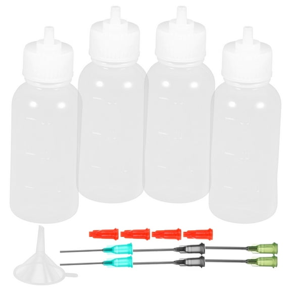 SWETRACE 1 Set Needle Bottles Assorted Color Glue Applicator Bottle Diy Projects