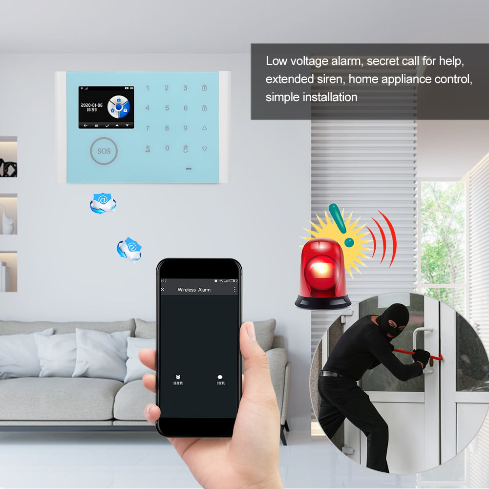 EBTOOLS Smart Home Security System,GSM Burglar Alarm