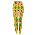 thumbnail image 4 of Lorytime Womens Leggings Mardi Gras Mask Carnival Trousers Stretchy Butt Lifting Hoilday Tights Pants Sports Clothes, 4 of 9
