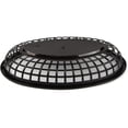thumbnail image 4 of 3 Packs Black Oval Plastic Fast Food Basket 9 1/4" x 5 3/4" x 1 1/2", 4 of 4