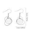 thumbnail image 4 of 20 Pcs Base de Lunette Boucles d'Oreilles DIY Métal Pendentif Boucles d'Oreilles Base Vierge Pendentif Métal Vierge Plateaux Crochets Boucles d'Oreilles, 4 of 8