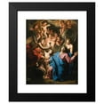 thumbnail image 2 of Noël Coypel 12x14 Black Modern Framed Museum Art Print Titled - Christ at Prayer on the Mount of Olives, 2 of 5