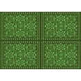 thumbnail image 1 of Ahgly Company Machine Washable Indoor Rectangle Transitional Dark Forest Green Area Rugs, 7' x 9', 1 of 7