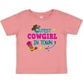 thumbnail image 3 of Inktastic Cutest Cowgirl in Town with Cowgirl Hat and Boots Girls Baby T-Shirt, 3 of 5