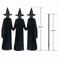 thumbnail image 2 of Halloween Witch Hanging Ghost Decoration Glowing Witch Figure Prop Light Up Ghostly Hanging Ornament For Haunted House Yard Patio Party Layout Prop Decor , A, 2 of 6