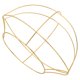thumbnail image 1 of EXHUMKY Marco Metálico Dorado Para Sombrero Chino Clásico Estructura Resistente Para Retro Y Bodas, 1 of 8