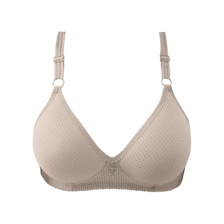 Sksloeg Comfortable Bra Wireless Push Up Plunge Bra for Women  Buttery Soft Comfort Seamless Everyday Bra Green 44
