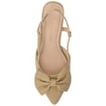 thumbnail image 4 of Journee Womens Tailynn Sling Back Block Heel Pumps, Widths Available, 4 of 9