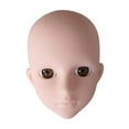 thumbnail image 4 of TOOYFUL Mannequin Training Head, Practice Makeup Doll, Portable Model, Cosmetology Face Head for Eyelash Extensions Beginner Grafting Brown Eyes, 4 of 9