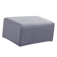 thumbnail image 2 of Escritorio del reposapiés, almohadil de espuma suave Cojín del pie Almohada del taburete del pie para accesorios de oficina y hogar gris Yotijar Cubierta de puf otomano, 2 of 8