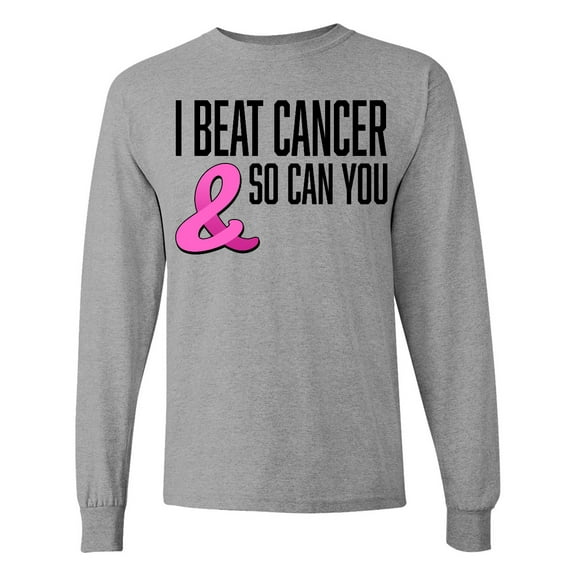 Inktastic I Beat Cancer and So Can You Long Sleeve T-Shirt