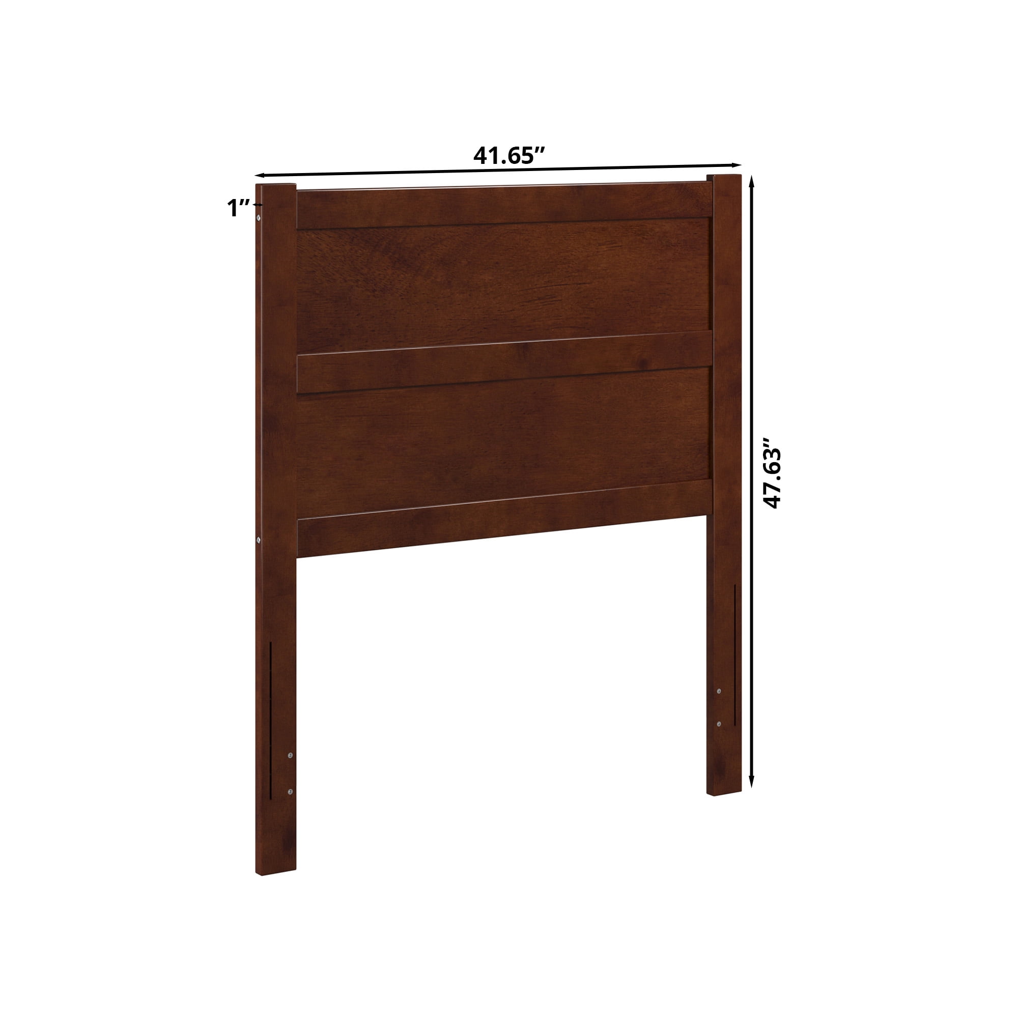 AFI Aveline Twin Modern Panel Wood Headboard, Walnut
