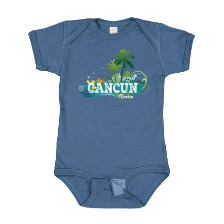 

Inktastic Cancun Mexico Tropical Vacation Beach Gift Baby Boy or Baby Girl Bodysuit