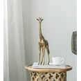 thumbnail image 2 of CC Home Furnishings Large Giraffe Statue - 16" - Gold, 2 of 9