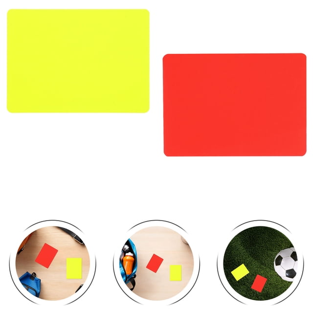 BESTYASH 20Ud Tarjetas Para Árbitro De Fútbol En PVC Duradero Con Compacto Para Eventos Deportivos