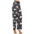 thumbnail image 4 of Women's Printed Drawstring Waist Pants with Side Pockets Casual Relaxed Fit, 4 of 6
