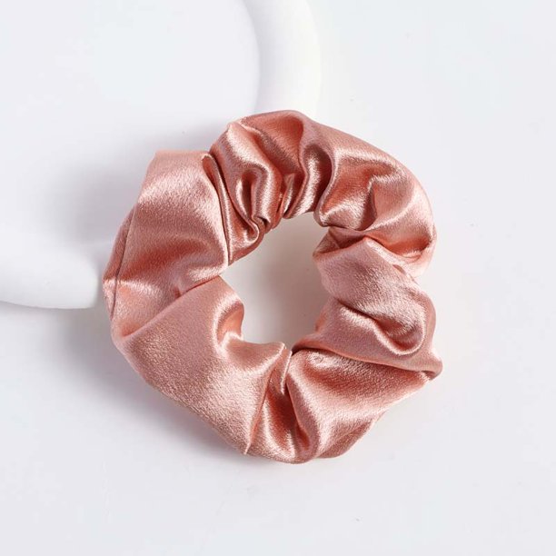 Anillo de pelo de rosa de satén para el intestino grueso, accesorios para el cabello de cuerda para el cabello de rosa dulce de súper hada de primavera y verano para mujeres coreanas