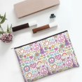thumbnail image 6 of Susaid Peace Love and Dove Flower Power Print Makeup Mini Bags for Women Multi Color Cosmetics Bag Travel Toiletry Bag Pencil Pouch Blank Makeup Bags with Zipper, 6 of 7