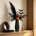 thumbnail image 4 of AURIGATE Gothic Coffin Vase with Cross Design, 3.54x10.62 in Black Wood Halloween Decorative Vase, 4 of 6