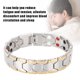 thumbnail image 1 of Pulsera Magnética Pulsera De Bioenergía Joyería De Moda Magnético Titanio Bio Energía Brazalete Hombres Salud Cuidado Pulsera Plata ANGGREK Descripción de la referencia, 1 of 5