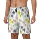 thumbnail image 1 of Balery Hawaiian Coconut Tree Bañador para hombre, shorts de playa de secado rápido con entrepierna y forro de compresión-3X-Large, 1 of 6