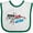 White and Green, variant on Inktastic Rocking the Red, White, and Blue Boys or Girls Baby Bib