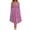 Pink, variant on Women's leopard Dress, V Neck Short Sleeve Twist Waist Midi Dress, A Line Flowy Casual Sundress with Pockets for Summer Vacation Daily Wear Gray S