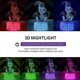 thumbnail image 2 of Luces nocturnas 3D para niños con control remoto y toque inteligente, 7 colores cambiantes, juguetes regulables para niños de 3, 4, 5, 6, 7 y 8 años, regalos de Navidad., 2 of 5