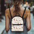 thumbnail image 4 of Eheartsgir Cat Pumpkin Theme Versatile Small Backpack, with Front Pocket Trendy Travel Bag Daypack with Lightweight for Outdoor Shopping, 4 of 8