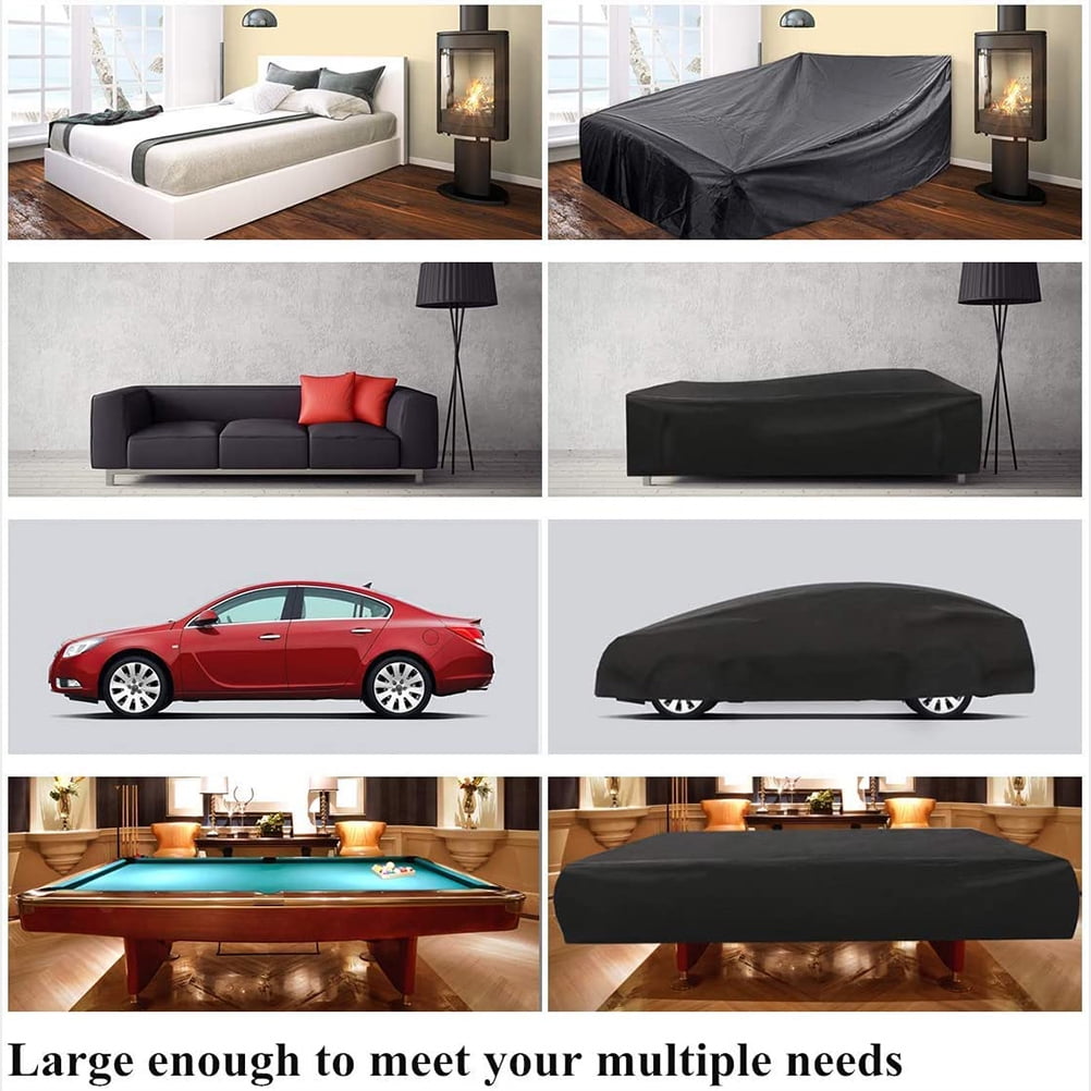 Worgeous  Waterproof Garden Table Cover Patio Chair Covers Cloth Couches Outdoor Furniture Black