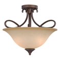 thumbnail image 2 of Hardware House 10-0892 Bennington 3-Light Semi-Flush Ceiling Fixture, Antique Bronze, 2 of 2
