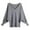 Z-Grey357, variant on Women's Sweater Solid Color Long Sleeve Batwing Deep V Neck Loose Fitting Oversized Pullover Female Classic Tops