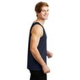 thumbnail image 3 of Gildan Classic Fit Tank Top for Men, Bound Neck Ultra Cotton Sleeveless Comfortable Tank, Navy, S, 3 of 5