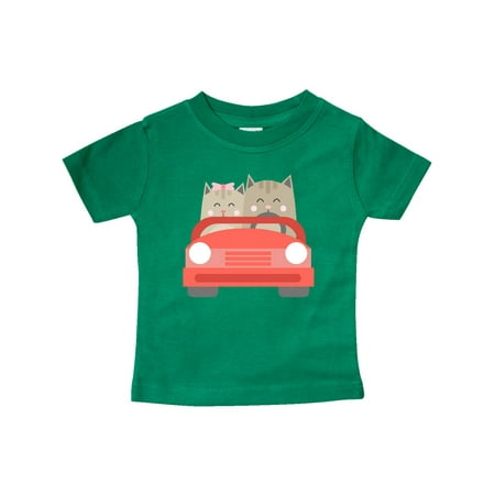 

Inktastic Cats in a Car Gift Baby Boy or Baby Girl T-Shirt