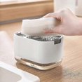 thumbnail image 3 of Kitchen Soap Dispenser, 2 in 1 Premium Soap Dispenser and Sponge Holder, Dish Soap Dispenser for Countertop, White, 3 of 5