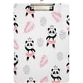 thumbnail image 2 of Coolnut Cute Panda Ballerinas Acrylic Clipboard with Low Profile Gold Metal Clip Standard A4 Letter Size Decorative Clipboards for Office,Jobsite,Medical,School, 2 of 7