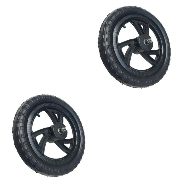 jinwen 1 Paire de Roues de Remplacement pour Draisienne Noires Garçons Filles Roues de Vélo Légères Moyeu de Roue Triangulaire