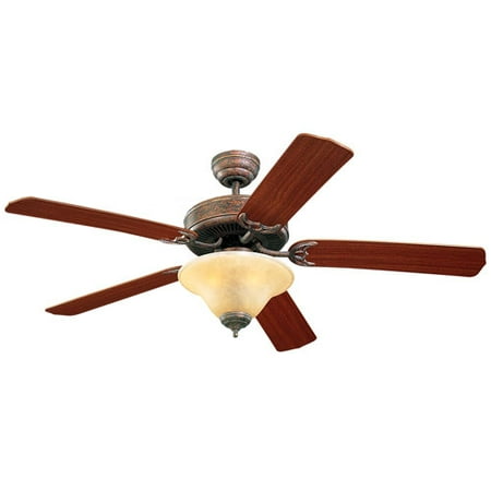Tuscan Bronze Reflector - Homeowners Deluxe 52-Inch Tuscan Bronze Ceiling Fan